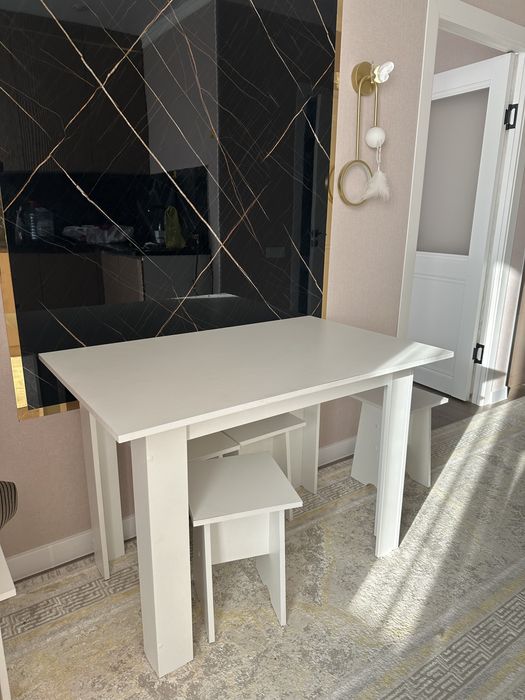 Кухонный стол со стульями 6стул