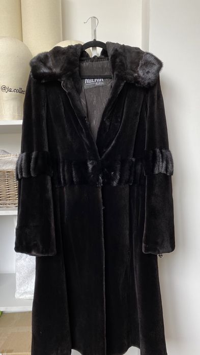 Шуба из стриженного бобра