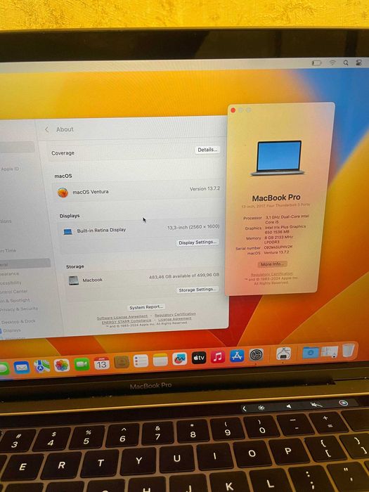 MacBook Pro Touchbar Atpechatkali 512GB  #Optom