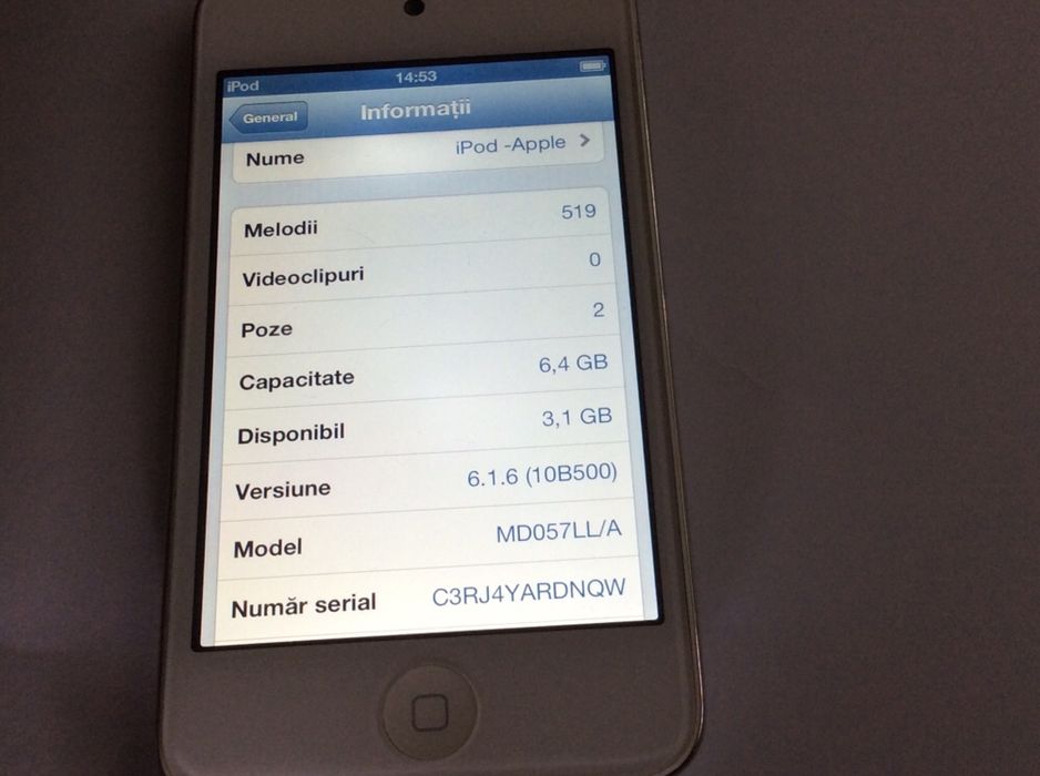 iPod gen 4 A1367 8 Gb impecabil
