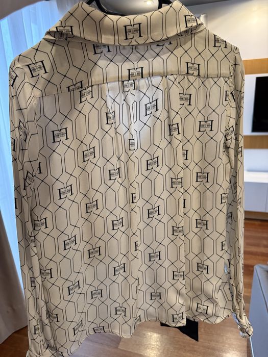 Риза Elisabetta Franchi бяло и черно