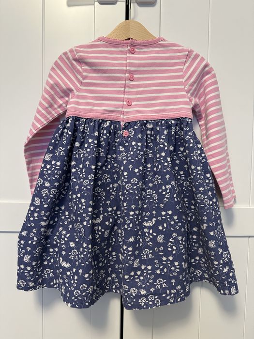 Lot 2 rochii JoJo Maman si George, cu maneci lungi, 104 cm, 3-4 ani