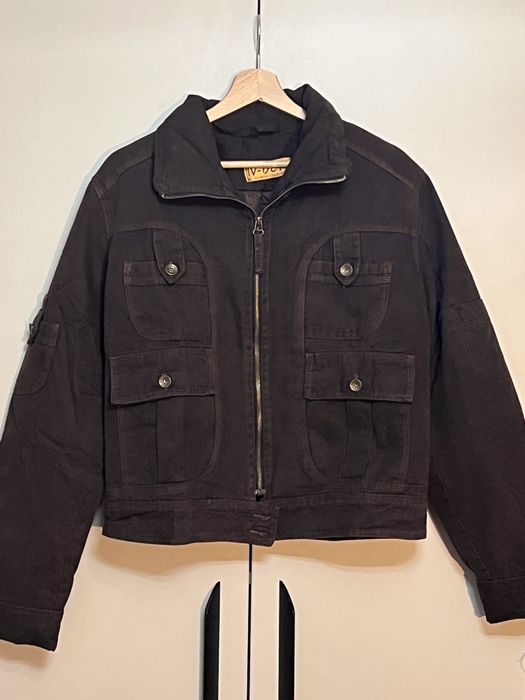 Дамско дънково есенно яке IV-DAY, 42, тъмно кафяво