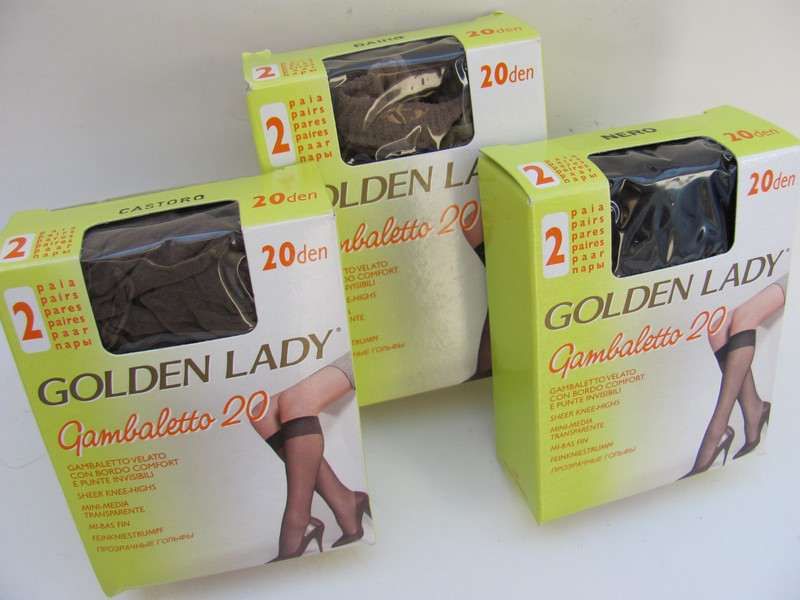 2 + 1 GRATIS Sosete treisferturi Golden Lady Gambaletto 20 D. 2per/cut