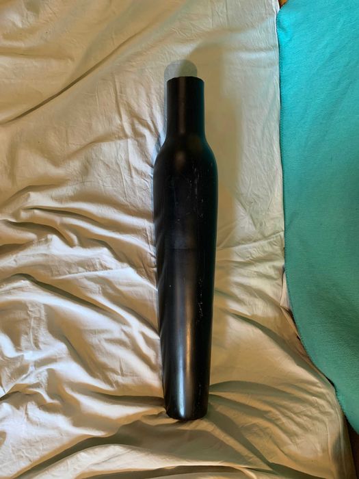 Дървена голяма ваза висока 77 см.Отвор 8 см.