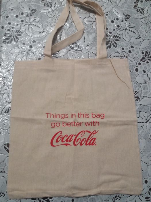 Sacoșe bumbac coca-cola (Set 6 bucati)