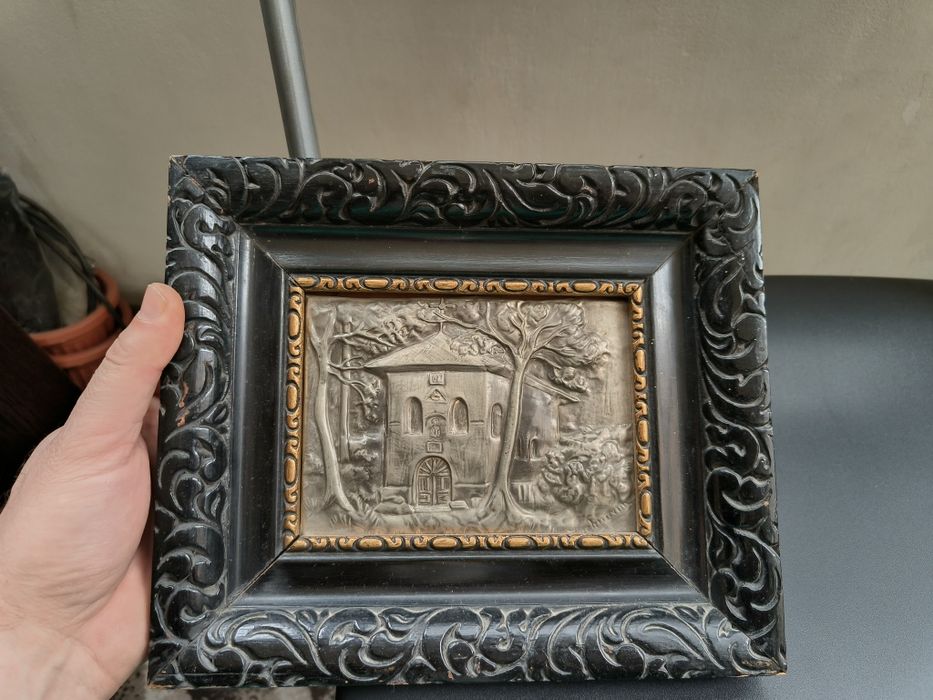 Tablou metaloplastie biserica Piatra Neamt 1942