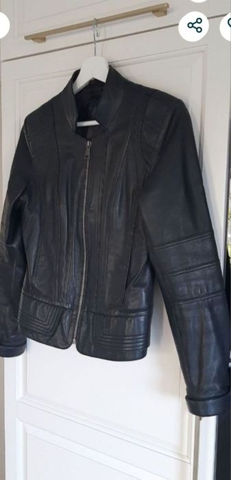 Jacheta  dama, din piele naturala moale/S