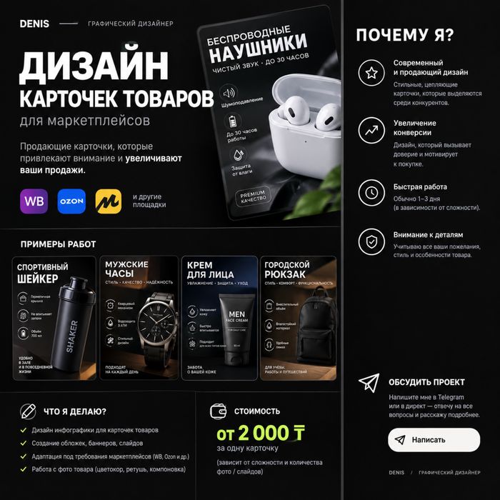 Дизайн карточек товара