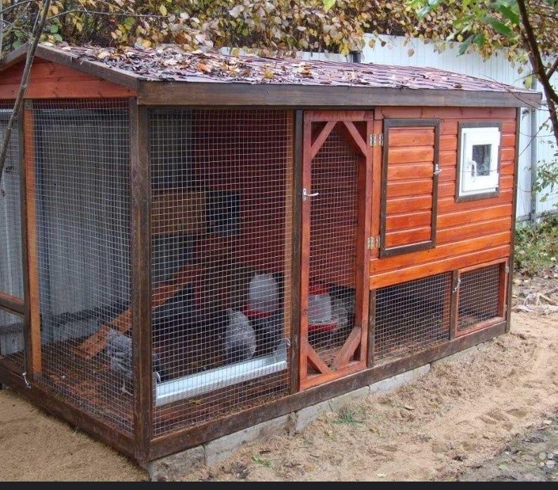 Зимние домики для кур