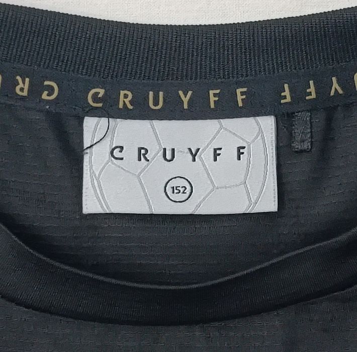 Cruyff Shirt оригинална тениска ръст 140-152см черна спорт фланелка