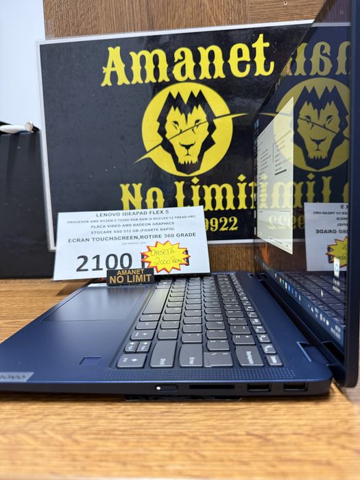 Laptop Lenovo IdeaPad Flex 5 procesor AMD Ryzen5 7530U  8GB / 512GB .