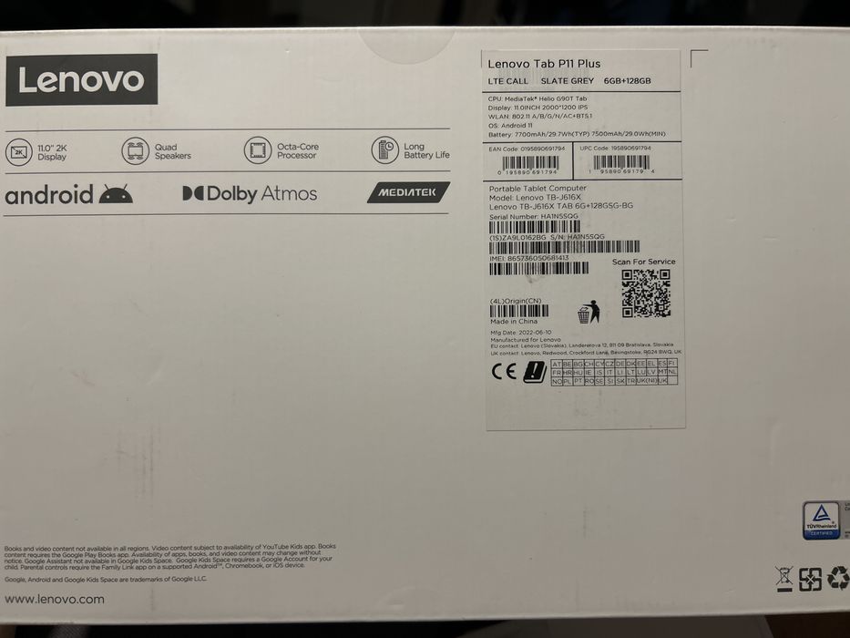 Tableta Lenovo Tab P11 Plus