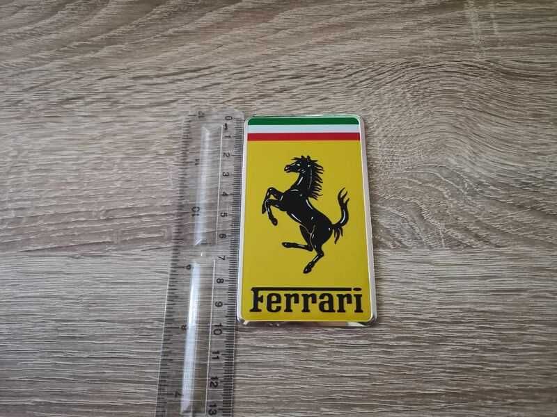 правоъгълна емблема Ferrari голям размер