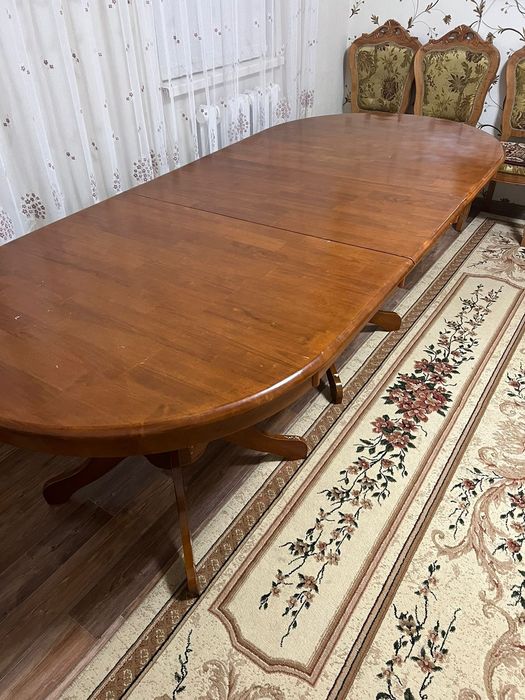 3метрлік стол жиналады, 8 орындықпен сатылады