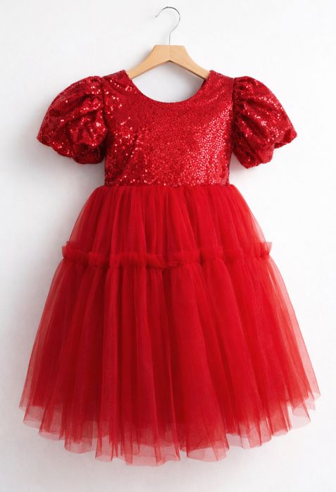 Платье красное для девочки