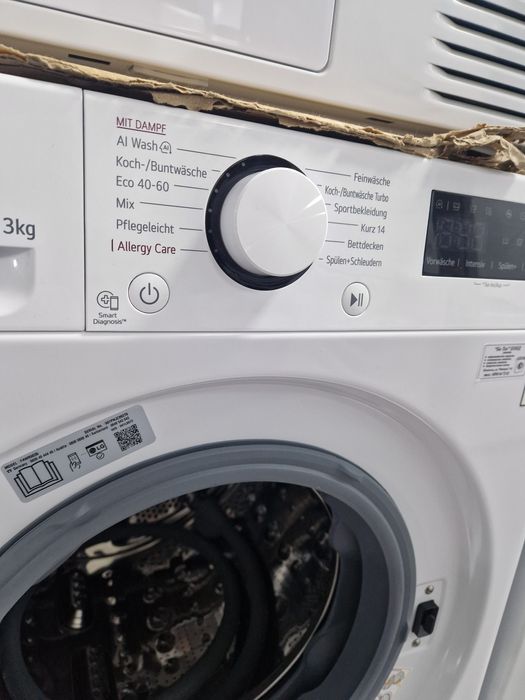 Пералня LG 13 кг А+++ Пара Изкуствен интелект