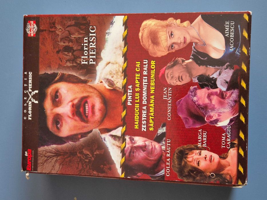 Colectie de patru DVD-uri cu filme celebre cu Florin Piersic