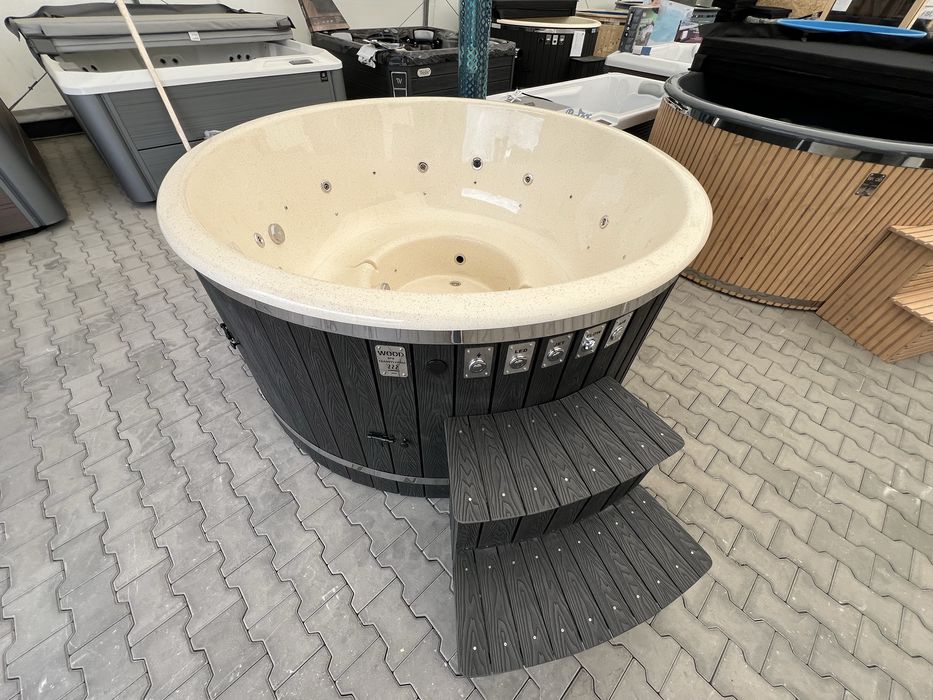 Ciubar Fibra De Sticla HIBRYD - Electric si pe Lemne - Wood Spa