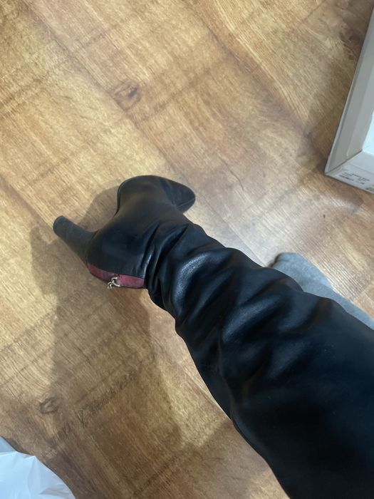 Сапоги кожаные