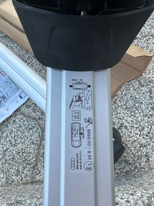 Напречни греди за багажник Ауди Q5 2017г.