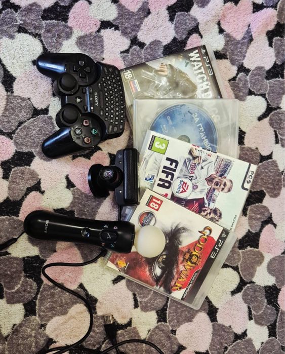 PS3 Super Slim + полный комплект + игры