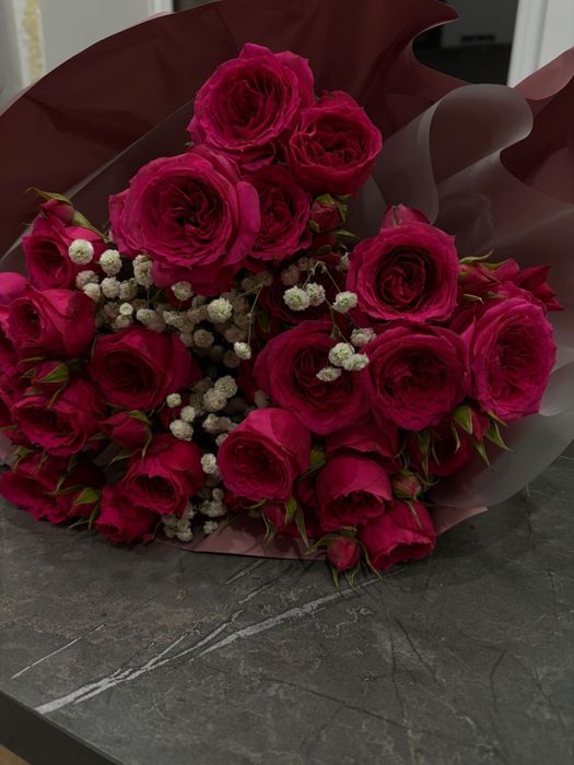 Букет роз. Свежие