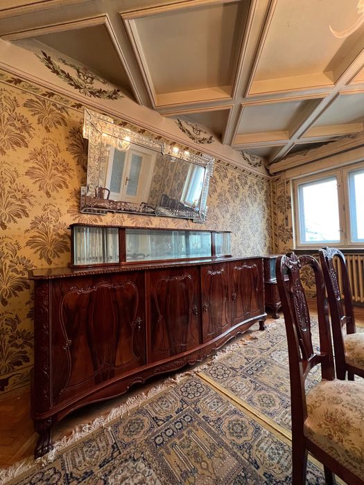 Set mobilier de arta, sculptat - lemn fag / nuc_Craiova