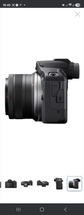 Aparat foto Mirrorless Canon EOS R100 + Obiectiv RF-S 18-45mm f/4.5-6.
