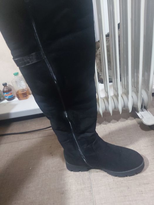 Сапоги зимние ботфорты