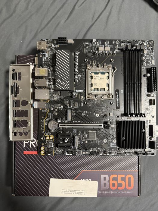 Kit Ryzen 7700x + B650 MSI