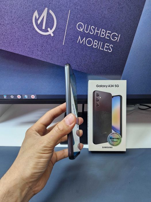 tetik holatta Samsung A35 5G 128GB karobka dok bor