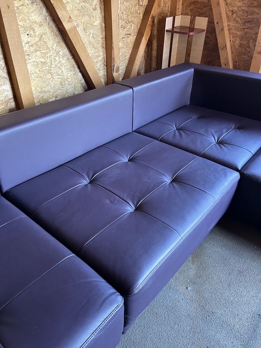 Coltar living din piele