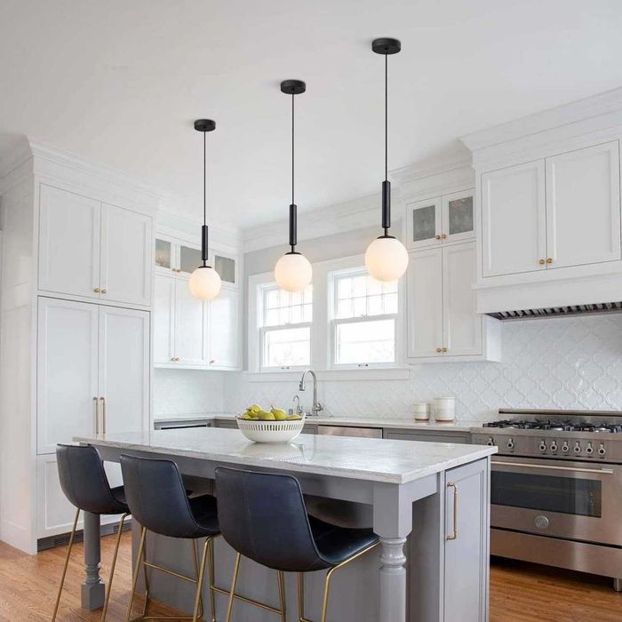 Висяща лампа Сребърна, модерна, кухненски остров индустриална, селска,