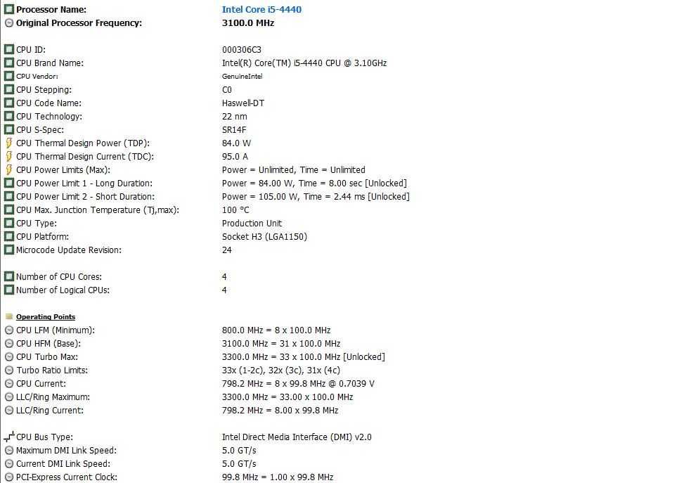 Procesor Intel Core i5-4440,3,10Ghz Turbo 3,30Ghz,Socket 1150,Haswell
