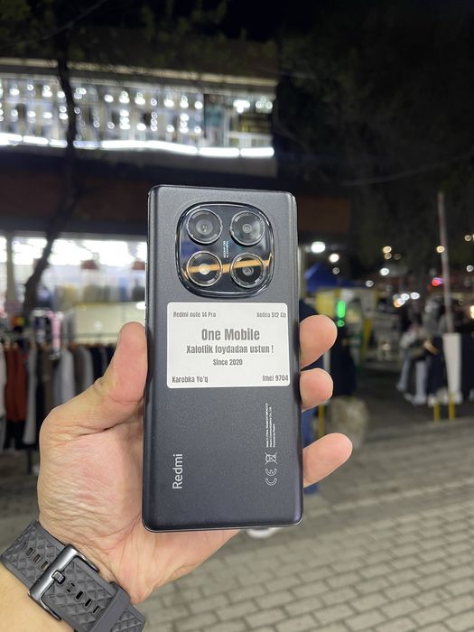 Redmi not 14 pro 512 xotira 12 aperatifka