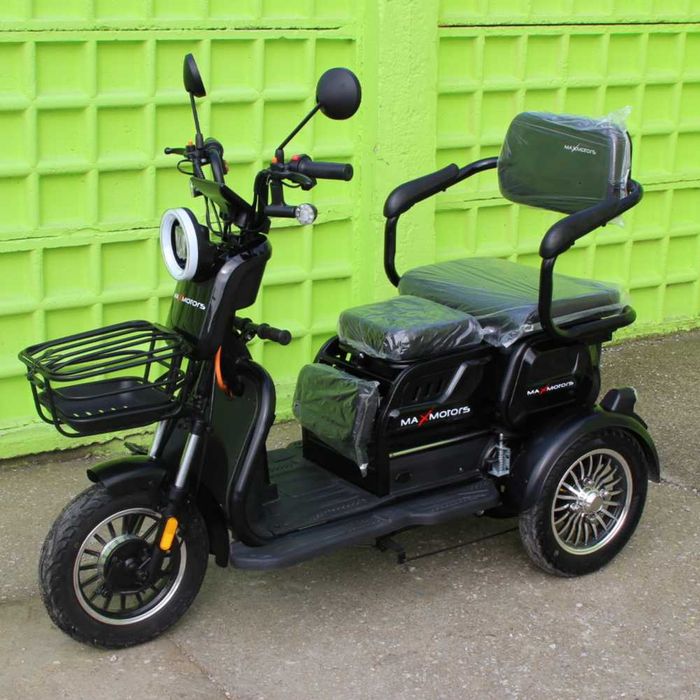 Електрическа триколка Max Motors X1 BLACK, 1500W, 20 Ah