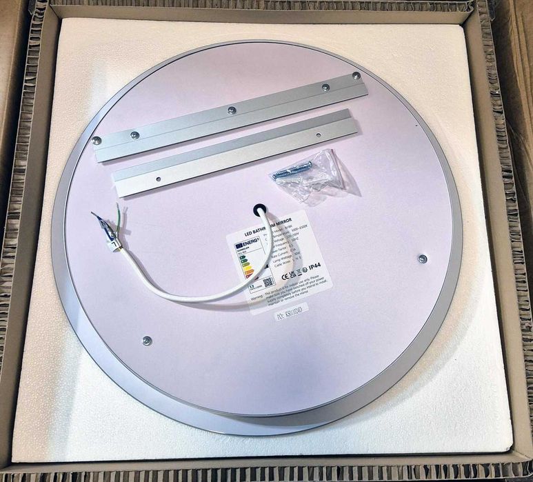 Огледало за баня с осветление 50 см кръг