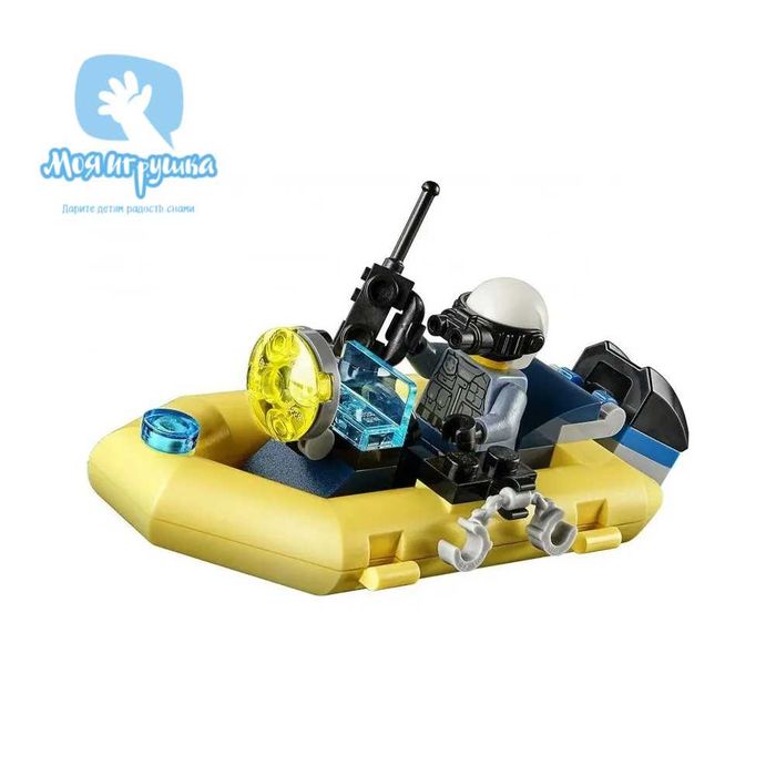 Конструктор Сити  Полицейская лодка 178 деталей