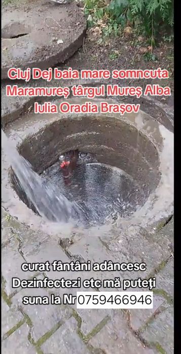 Curatare fantana decolmatare