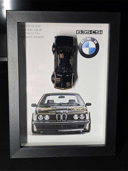 Tablou Decorativ BMW CSi Negru