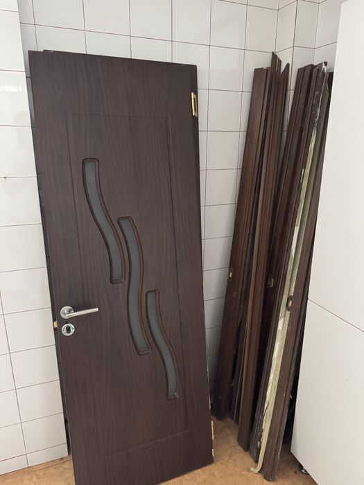 Usa interior 70 cm, lemn si MDF, 7 buc