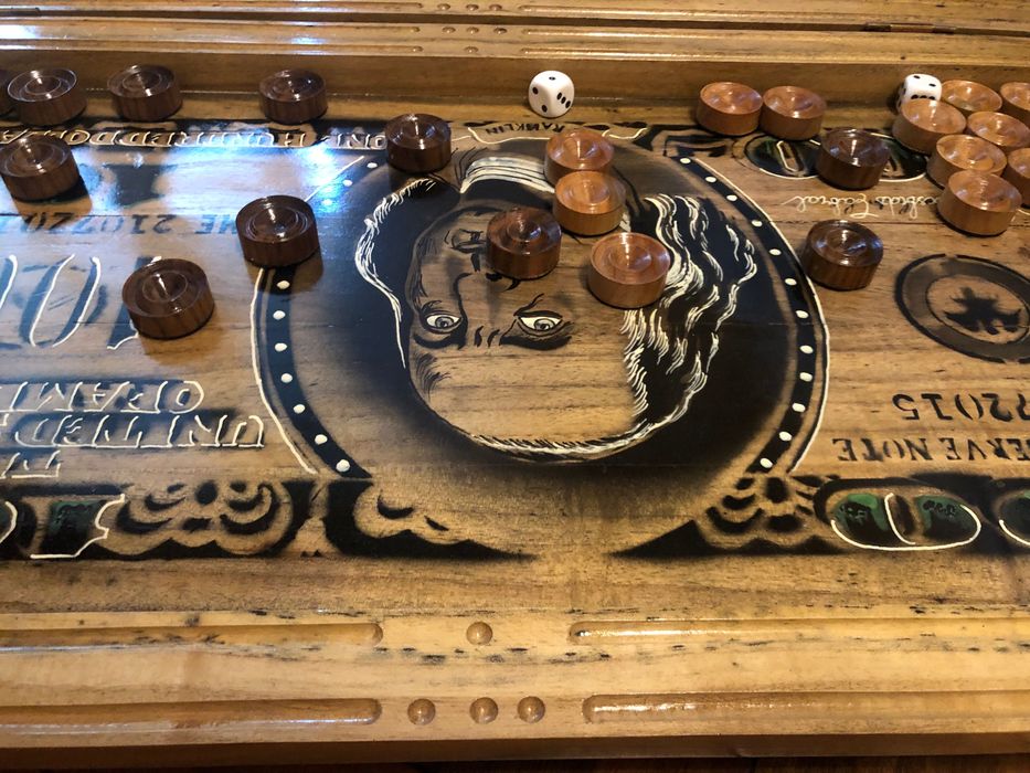 Нарды из орехового дерева, ручная работа