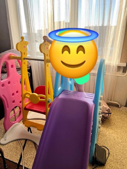 Продам детскую горку с качелей