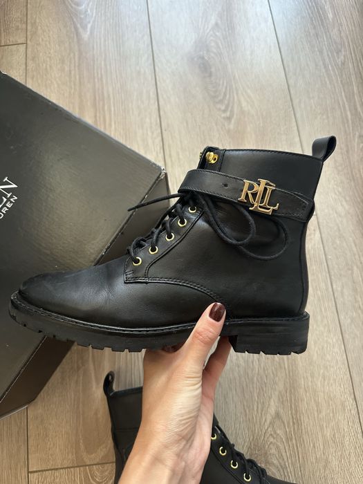 Кожени боти Ralph Lauren