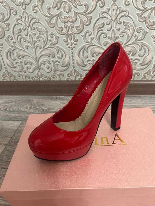 туфли красные 34 р-р