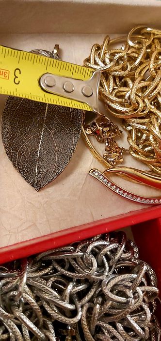 Набор в Форме листьев Серьги и Кулон