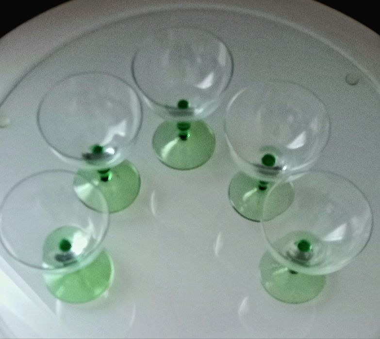 Pahare ( 2 tipuri)din cristal fin Bohemia