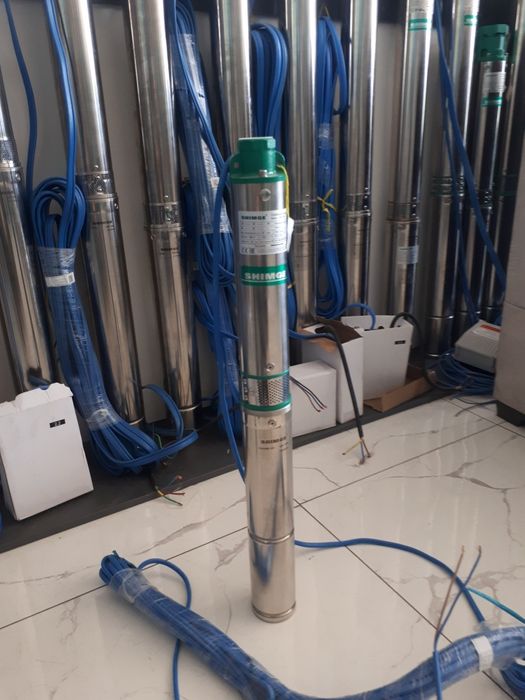 Глубинный скважинный артезиан насос 250 ват эконом Shimge