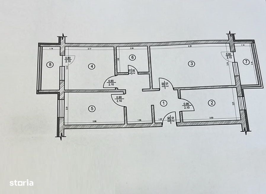 Dobrogei – Ap. 3 camere, decomandat, mobilat si utilat
